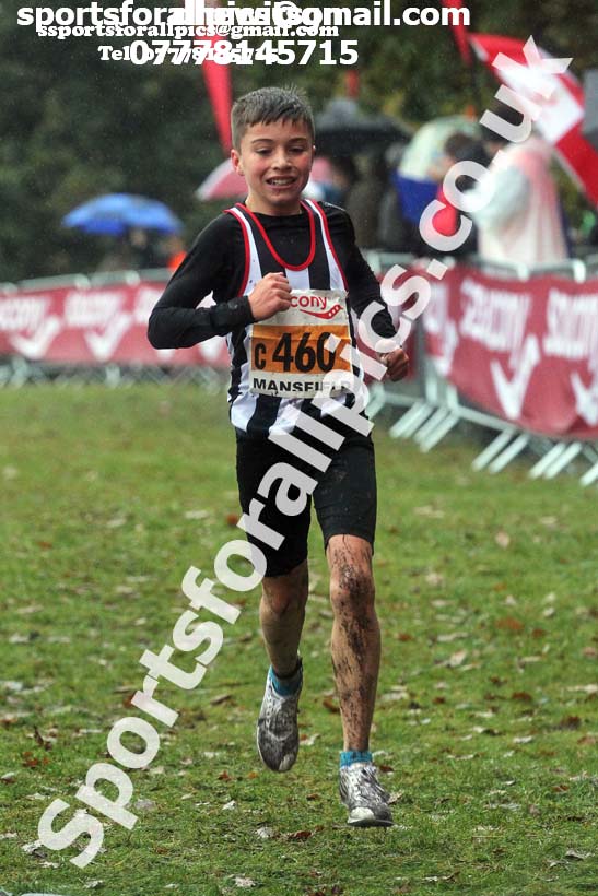 Boys under-13s, National Cross Country Relay Champs., Berry Hill Park, Mansfield.  Photo: David T. Hewitson/Sports for All Pics